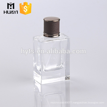 wholesale polish 75ml square glass perfume bottle